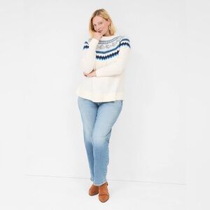 Lane Bryant Fair Isle Crew-Neck Sweater